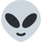 Emoji Alien en Twitter / X