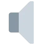 Emoji Altavoz a volumen bajo en Twitter / X