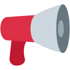 Emoji Altavoz de mano en Twitter / X