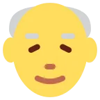 Emoji Anciano en Twitter / X