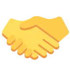Handshake emoji on Twitter / X