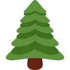 Evergreen Tree emoji on Twitter / X