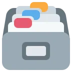 Card File Box emoji on Twitter / X