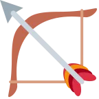 Bow and Arrow emoji on Twitter / X