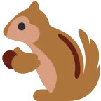 Chipmunk emoji on Twitter / X