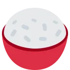 Emoji Arroz cocido en Twitter / X