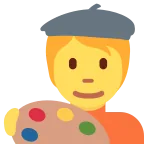 Artist emoji on Twitter / X