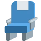 Emoji Asiento de transporte en Twitter / X