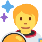 Emoji Astronauta en Twitter / X