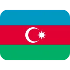 Emoji Bandera de Azerbaiyán en Twitter / X