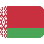 Emoji Bandera de Bielorrusia en Twitter / X