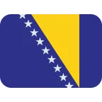 Emoji Bandera de Bosnia y Herzegovina en Twitter / X
