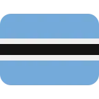 Emoji Bandera de Botsuana en Twitter / X