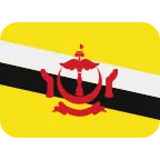 Emoji Bandera de Brunéi en Twitter / X