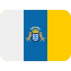 Canary Islands Flag emoji on Twitter / X
