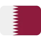 Qatar Flag emoji on Twitter / X