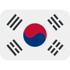 South Korea Flag emoji on Twitter / X