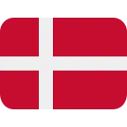 Denmark Flag emoji on Twitter / X