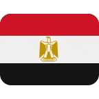 Emoji Bandera de Egipto en Twitter / X
