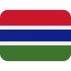 Emoji Bandera de Gambia en Twitter / X