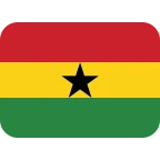 Ghana Flag emoji on Twitter / X