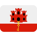 Emoji Bandera de Gibraltar en Twitter / X