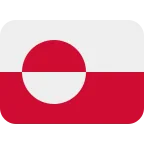 Emoji Bandera de Groenlandia en Twitter / X