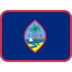 Emoji Bandera de Guam en Twitter / X