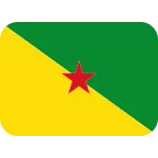 French Guiana Flag emoji on Twitter / X