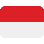 Indonesia Flag emoji on Twitter / X