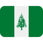 Norfolk Island Flag emoji on Twitter / X