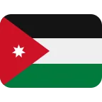 Emoji Bandera de Jordania en Twitter / X