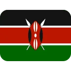 Emoji Bandera de Kenia en Twitter / X