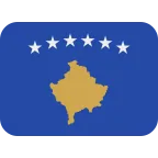 Kosovo Flag emoji on Twitter / X