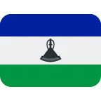 Lesotho Flag emoji on Twitter / X
