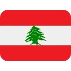 Emoji Bandera de Líbano en Twitter / X