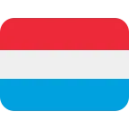Emoji Bandera de Luxemburgo en Twitter / X