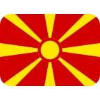 North Macedonia Flag emoji on Twitter / X