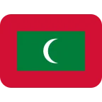 Maldives Flag emoji on Twitter / X