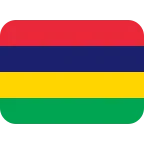 Mauritius Flag emoji on Twitter / X