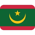 Emoji Bandera de Mauritania en Twitter / X