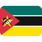 Emoji Bandera de Mozambique en Twitter / X