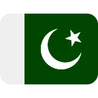 Emoji Bandera de Pakistán en Twitter / X