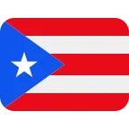 Emoji Bandera de Puerto Rico en Twitter / X