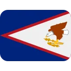 Emoji Bandera de Samoa Americana en Twitter / X