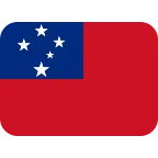 Samoa Flag emoji on Twitter / X