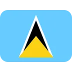 Emoji Bandera de Santa Lucía en Twitter / X