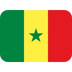 Emoji Bandera de Senegal en Twitter / X