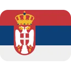 Emoji Bandera de Serbia en Twitter / X