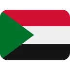 Emoji Bandera de Sudán en Twitter / X